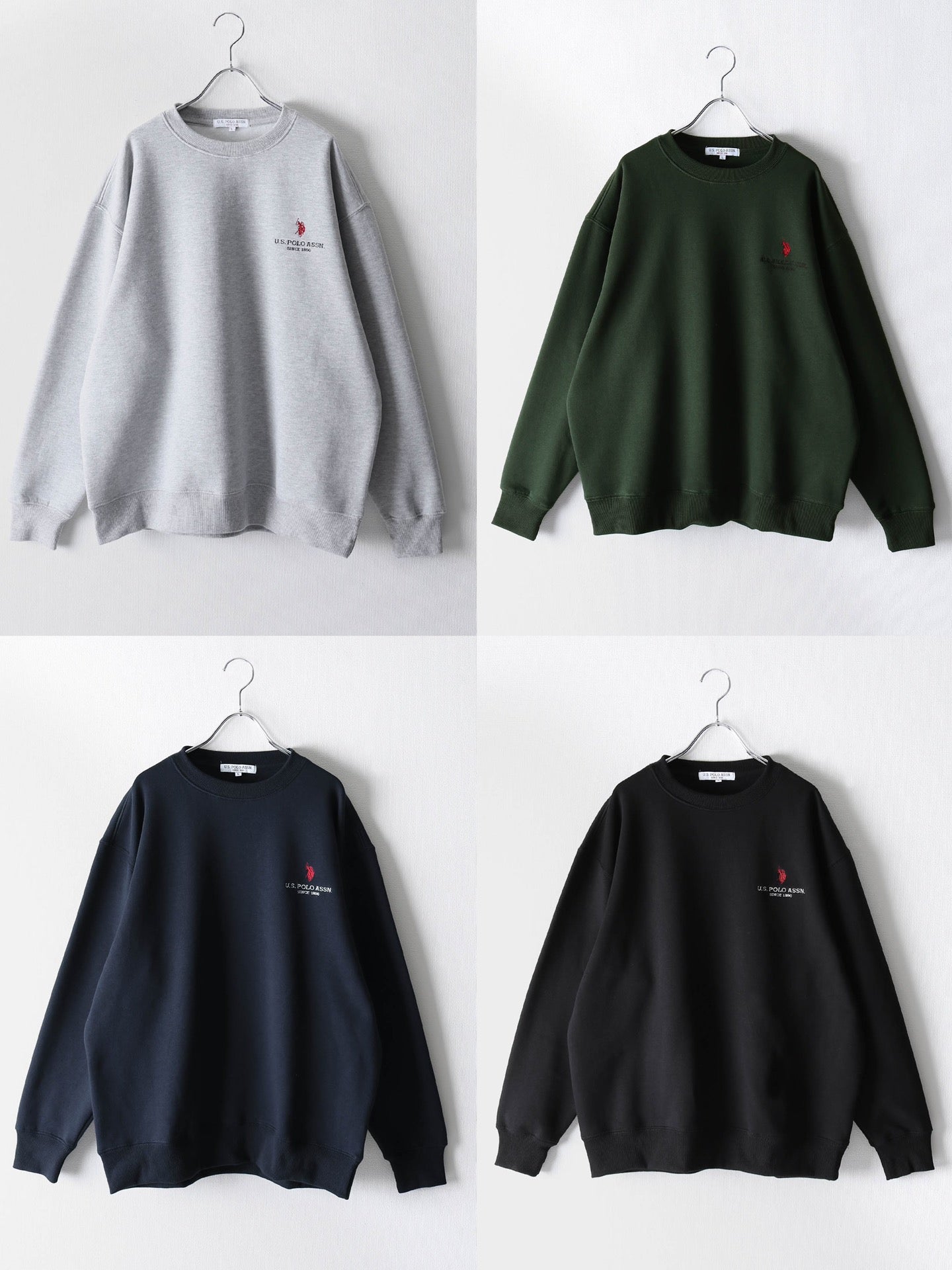 U.S.POLOASSN Embroidered Crewneck Sweatshirt