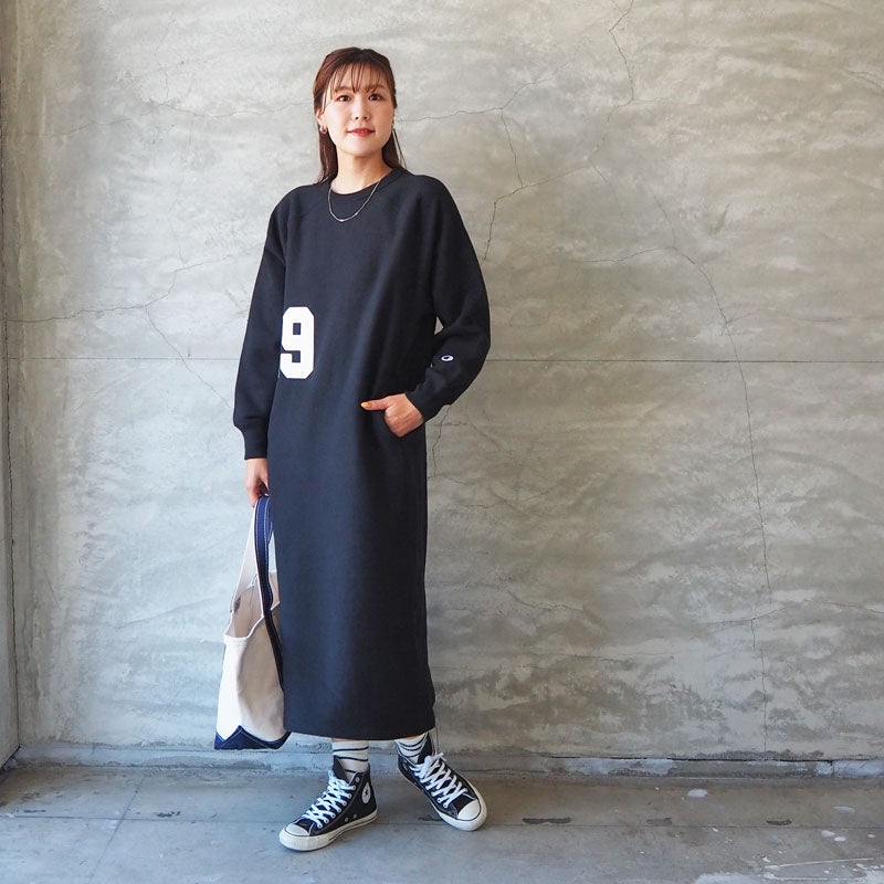 Japan Champion 23FW Long Sleeve Dress with Kangaroo Pocket