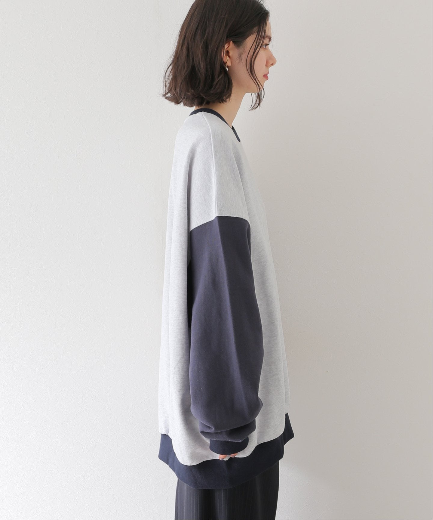 Japanese Ralph Lauren Color Block Sweatshirt with Embroidery Logo