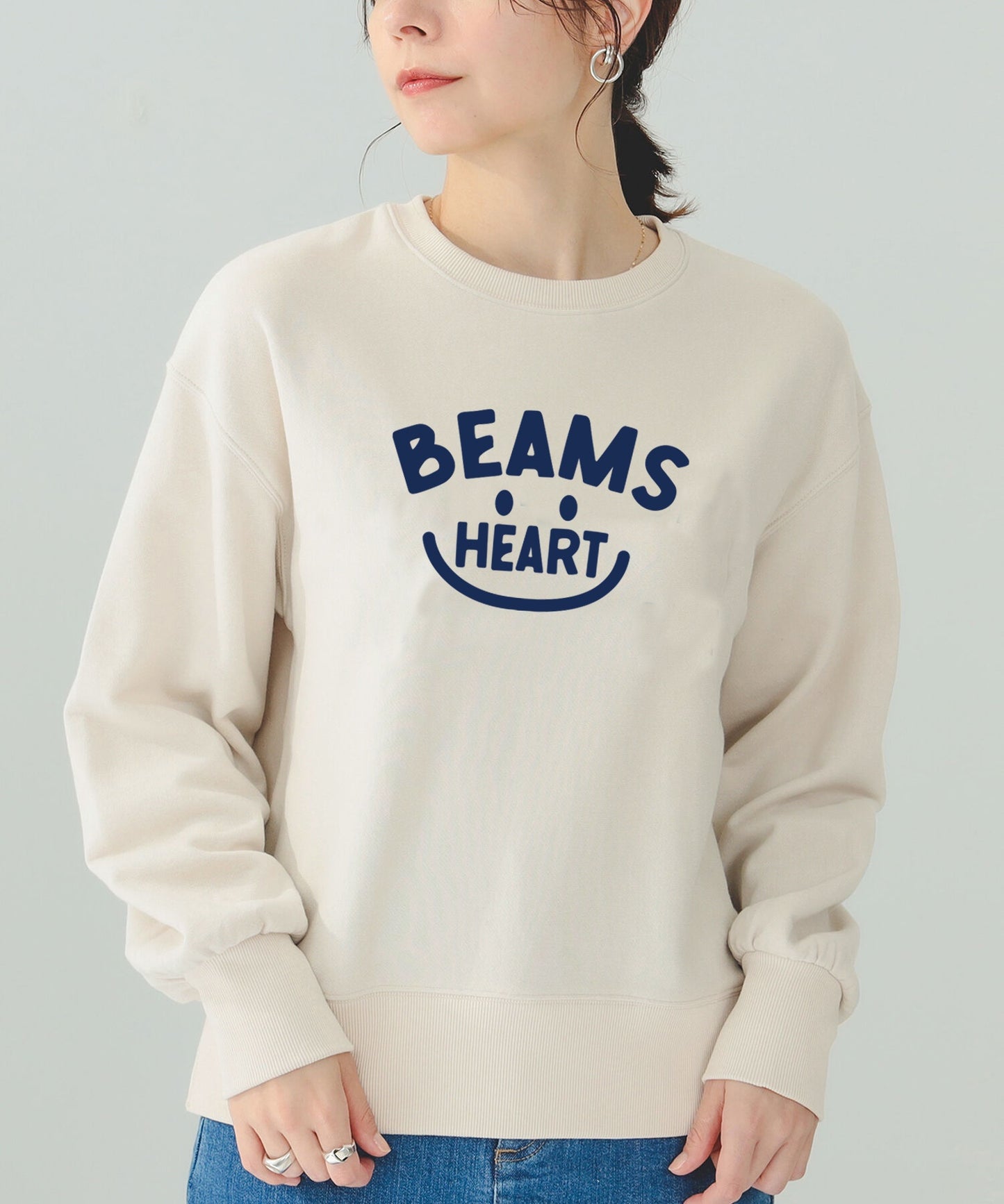 Beams Smiley Face Logo Sweatshirt