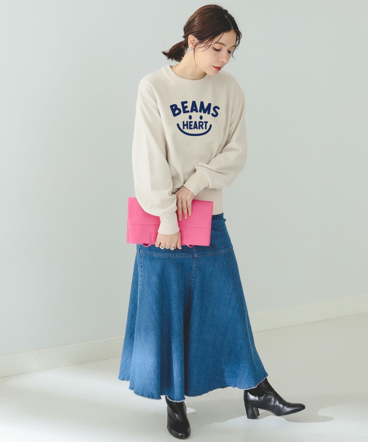 Beams Smiley Face Logo Sweatshirt