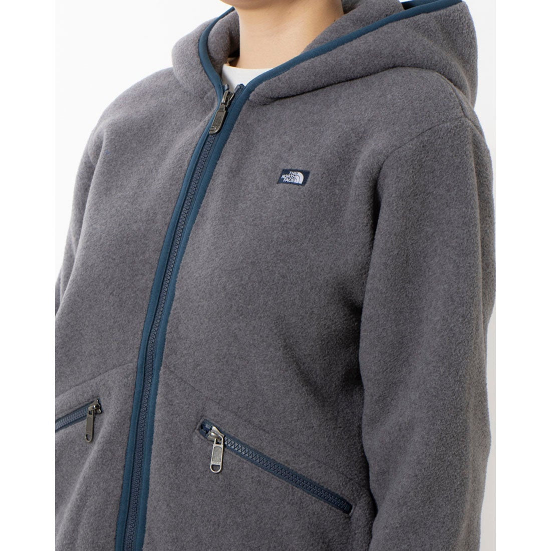 The North Face hoodie with letter logo zipper